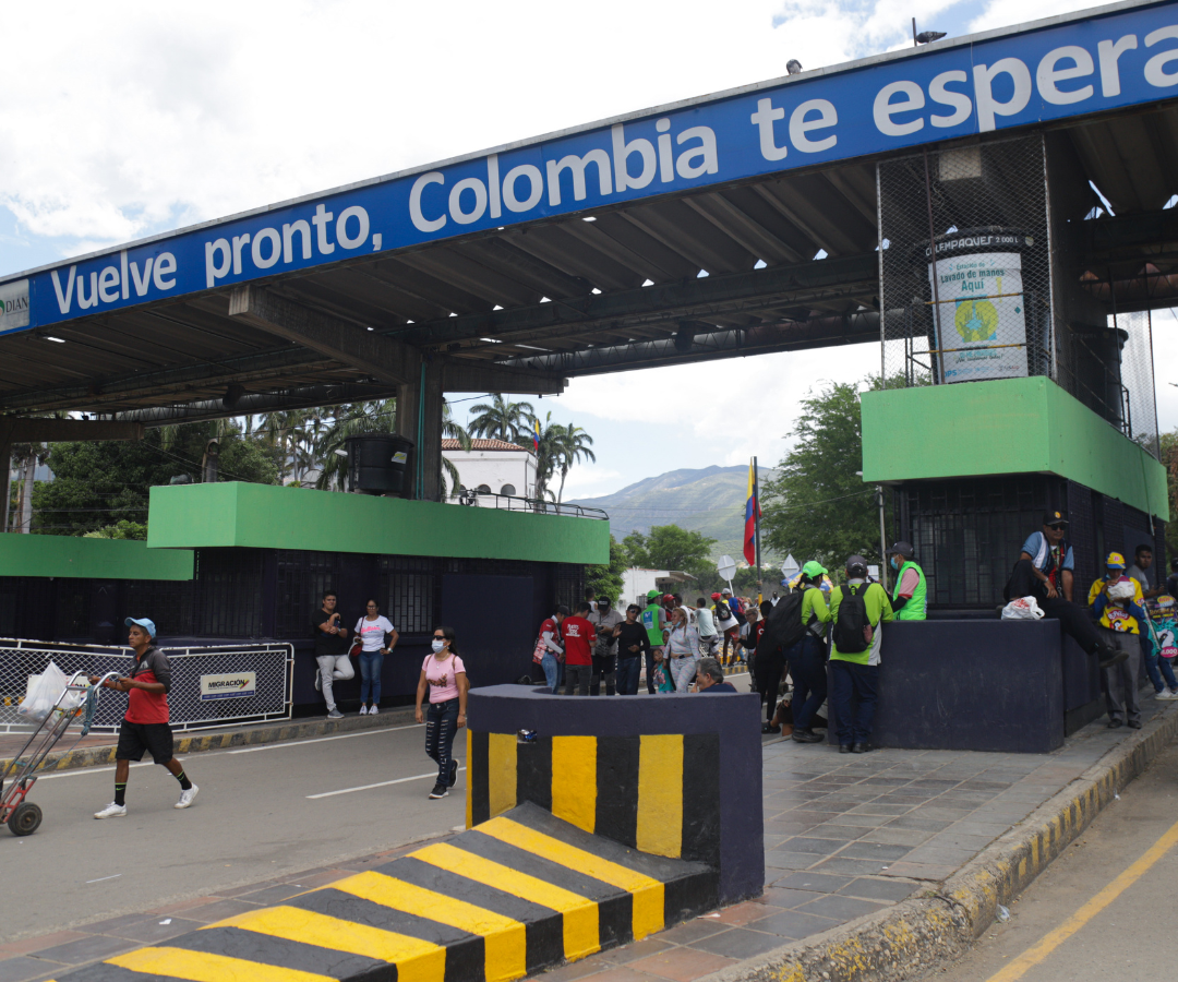 Vista general de la frontera entre Colombia y Venezuela