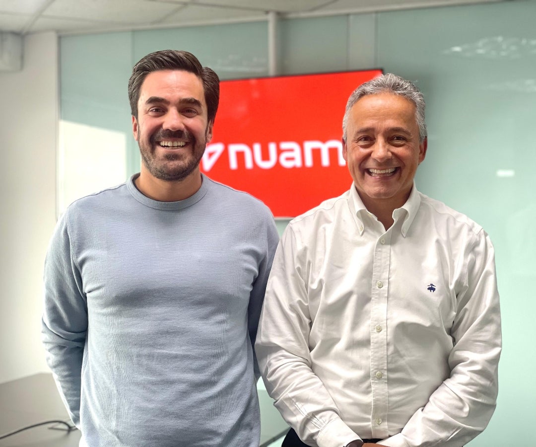 Gabriel Santos, presidente de Colombia Fintech y Diego Fernández, gerente corporativo de Innovación de nuam exchange