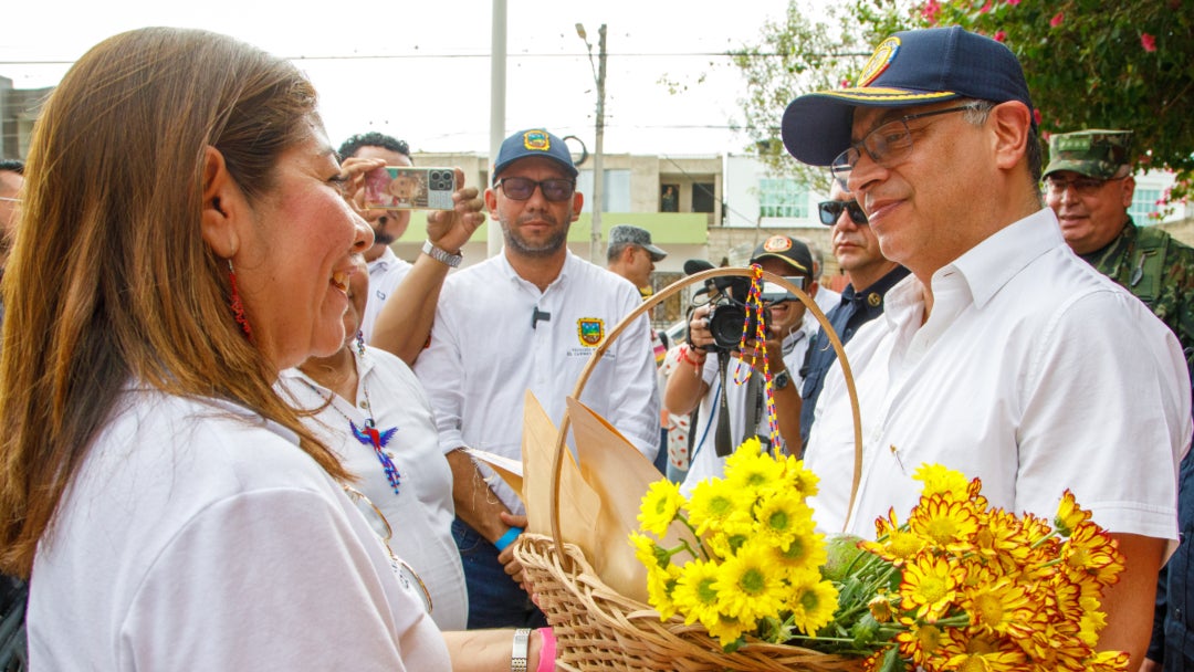 El presidente Gustavo Petro en Montes de María