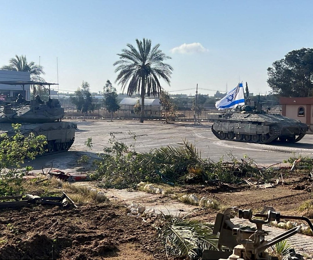 Avanzada del ejército de Israel en Ráfah