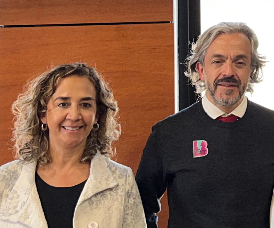 Los concejales Sandra Forero y Daniel Oviedo.