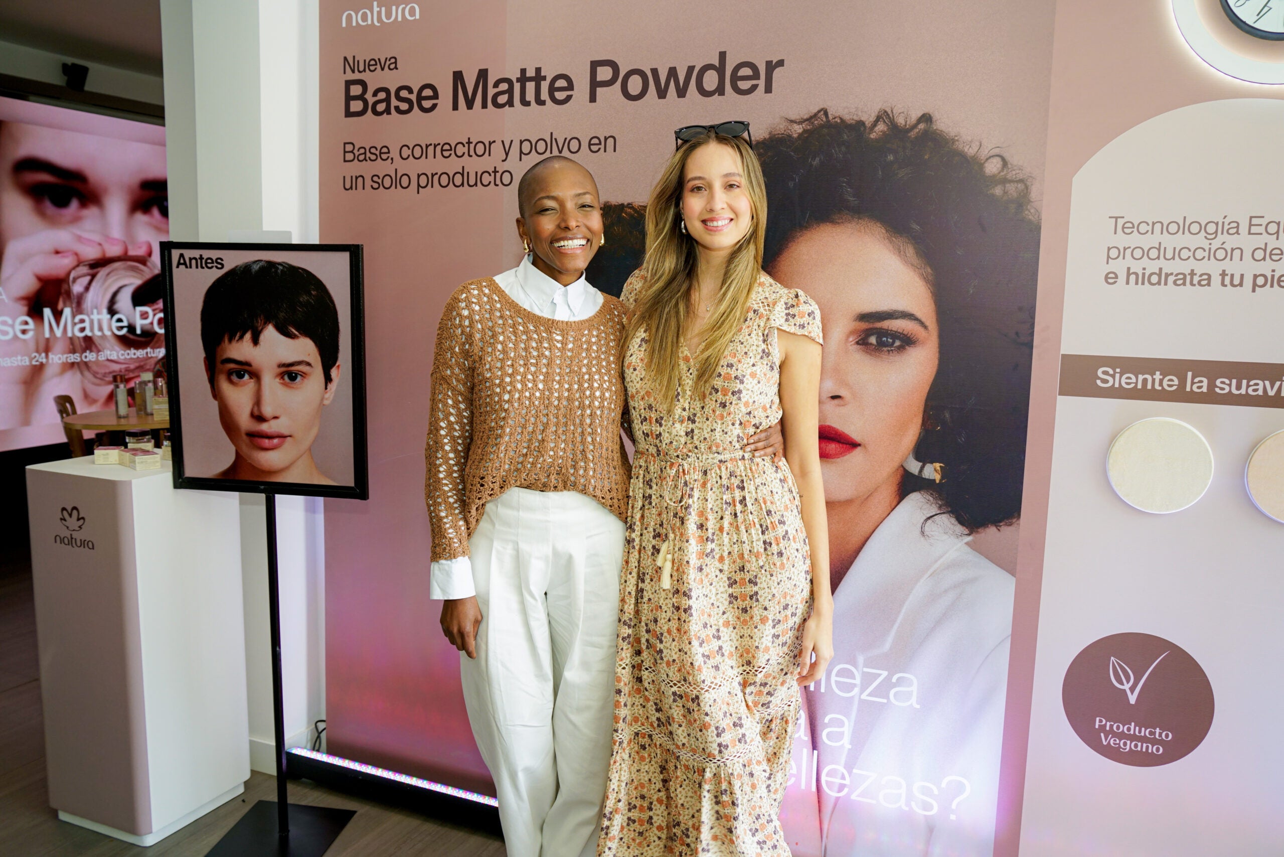 La top model Belky Arizala y Laura Olaya, fundadora de Marla.