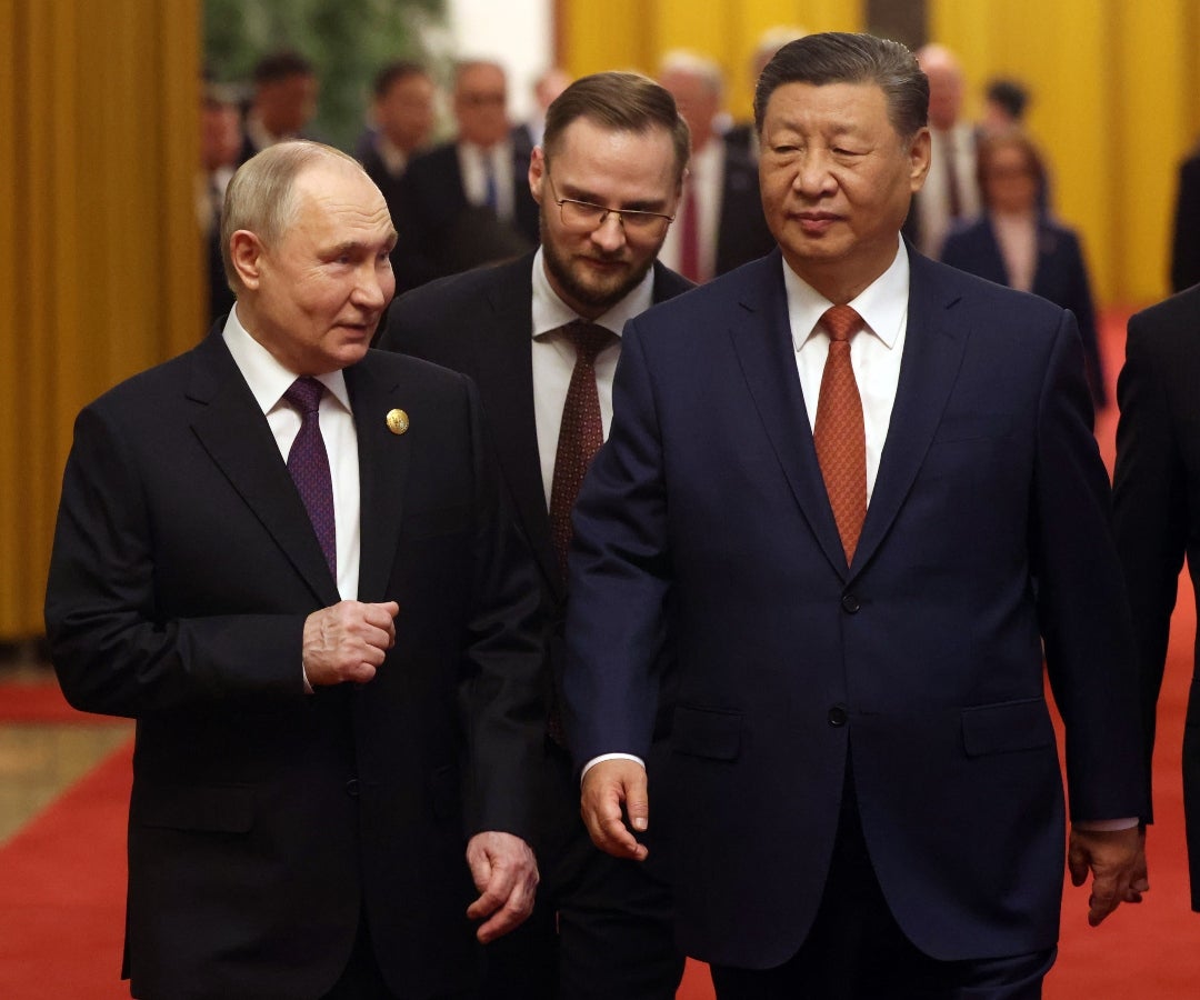 Vladimir Putin y Xi Jinping en Pekín