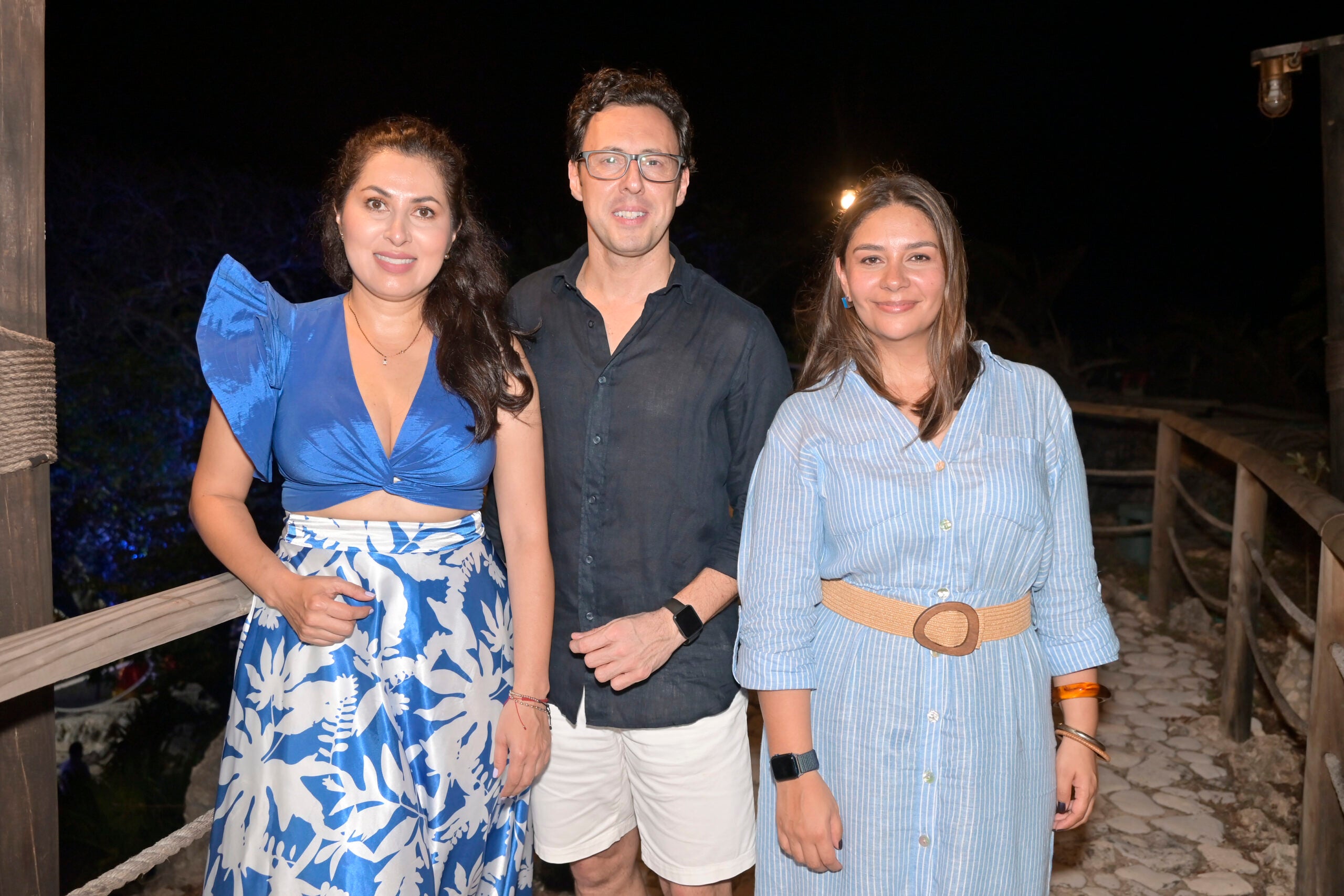 Alexandra Molina, gerente de Cobranzas de Crezcamos; Andre Santos, vicepresidente GoContact; y Catalina Pastrana, directora de nuevos negocios en Atlantic Quan.