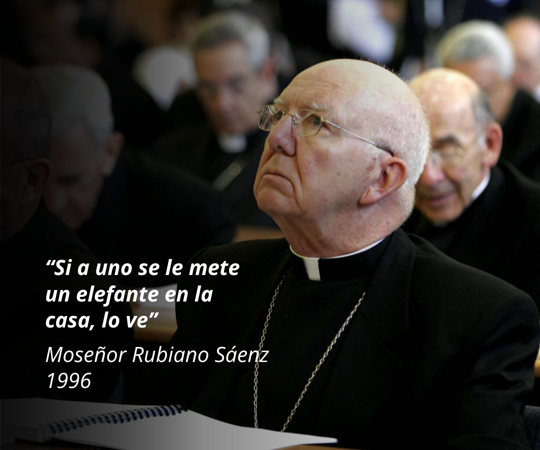 El presidente de la Conferencia Episcopal, monseñor Rubiano Sáenz, pidió al presidente Samper que respondiera por los dineros del narcotráfico en su campaña.