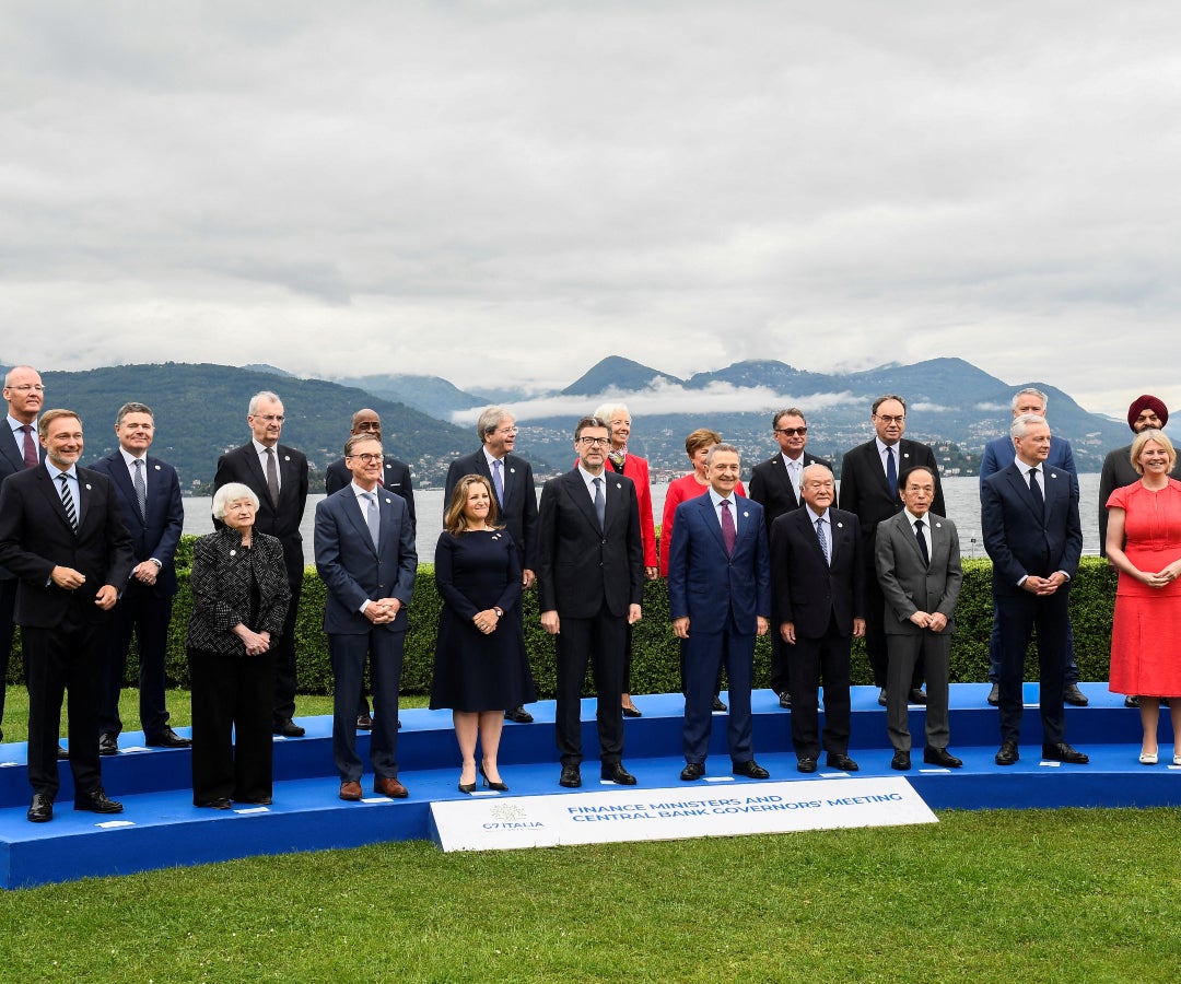Cumbre financiera del G7 en Italia