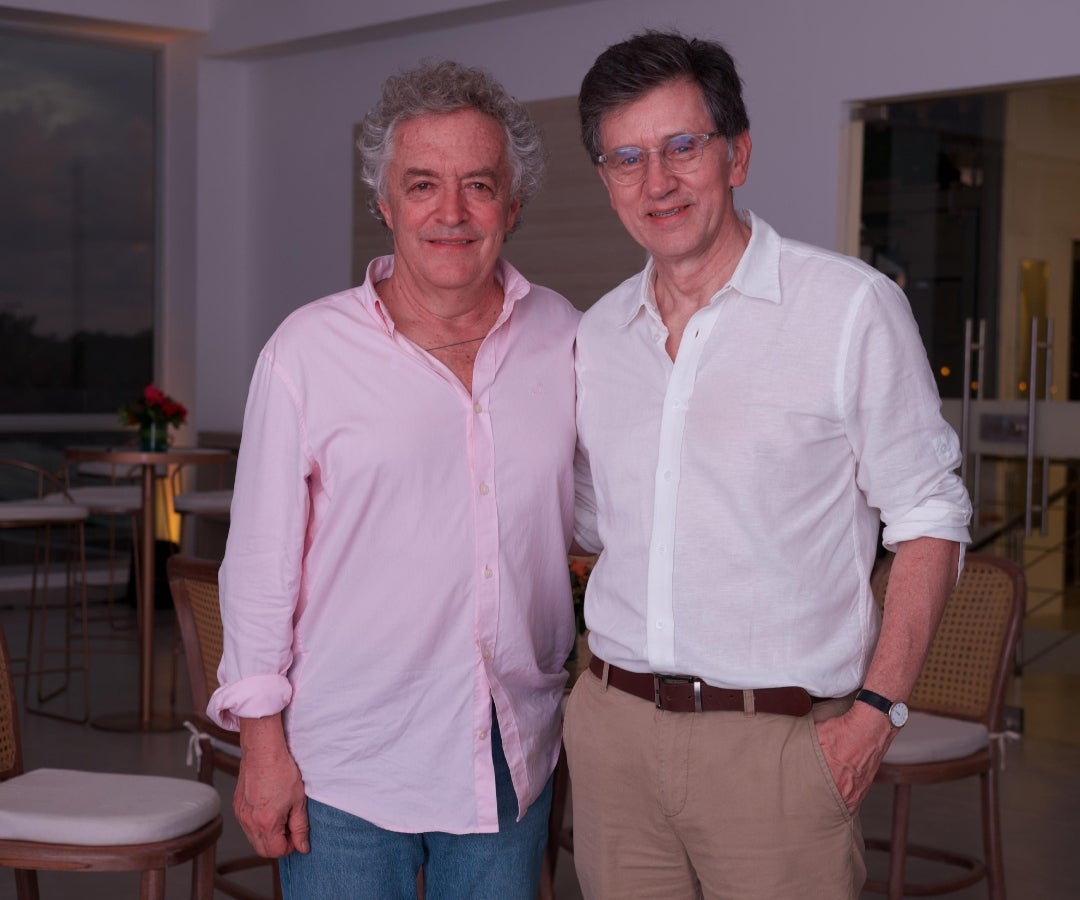 Eduardo Macías, fundador y socio de Crepes & Waffles; y Andrés Arango, gerente de Urbanum.