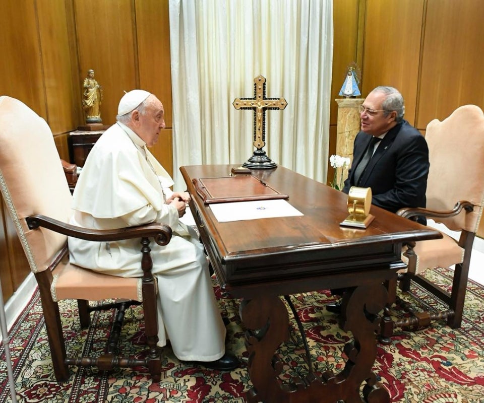 Papa Francisco tuvo un encuentro privado con Iván Name, en una audiencia especial