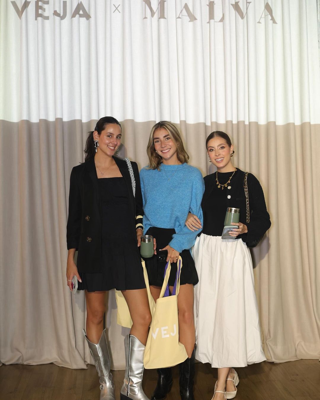 Las modelos María Luisa Toro, Gabriela Merchán y Estefanía Duque estuvieron entre las asistentes al lanzamiento