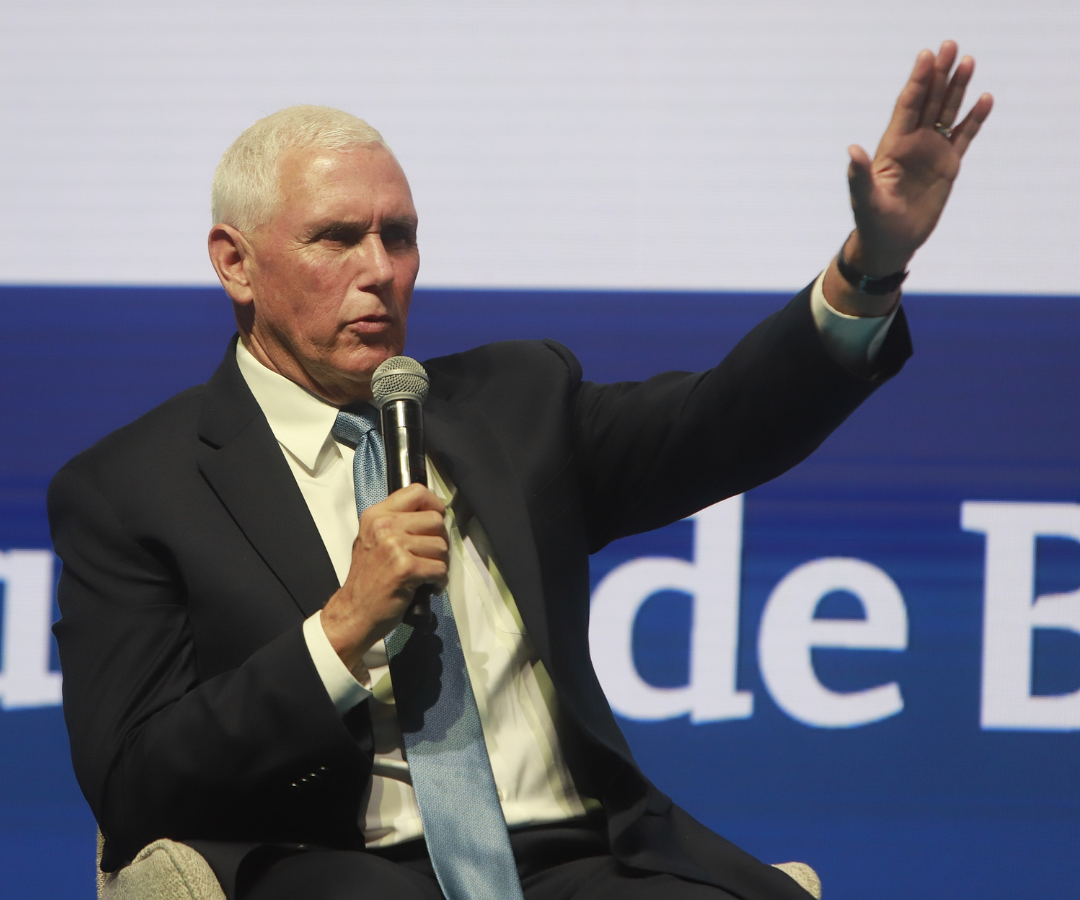 Mike Pence, exvicepresidente de Estados Unidos, en la Convención Bancaria