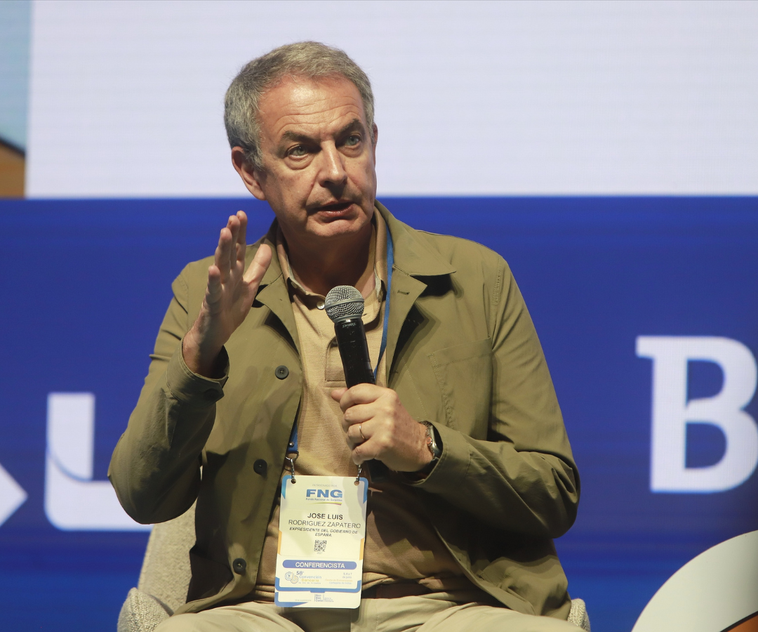 José Luis Rodríguez Zapatero durante la Convención Bancaria