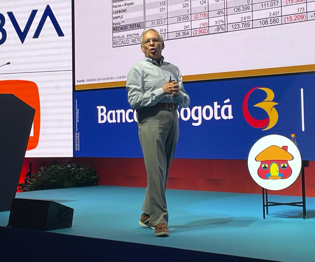 Ricardo Bonilla durante la convención bancaria