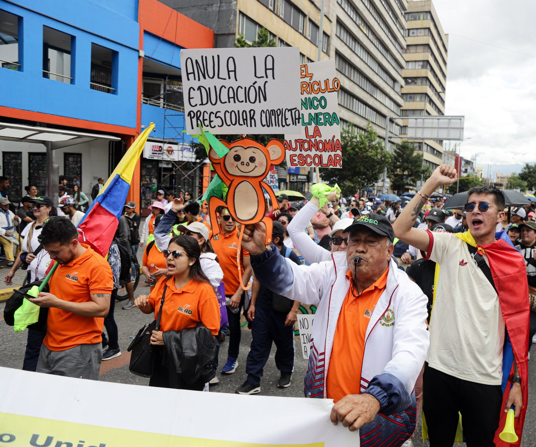 Protestas de Fecode en Bogotá
