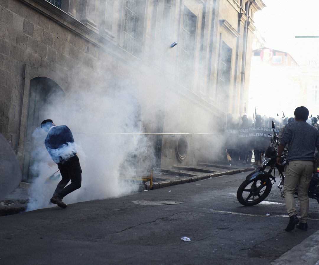 Protestas en Bolivia tras el intento de golpe de Estado por parte de unidades del Ejército