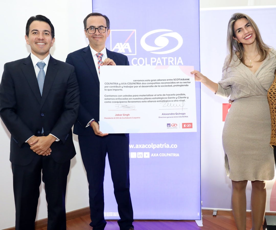 Scotiabank Colpatria y Axa Colpatria firman alianza para ofrecer soluciones integrales