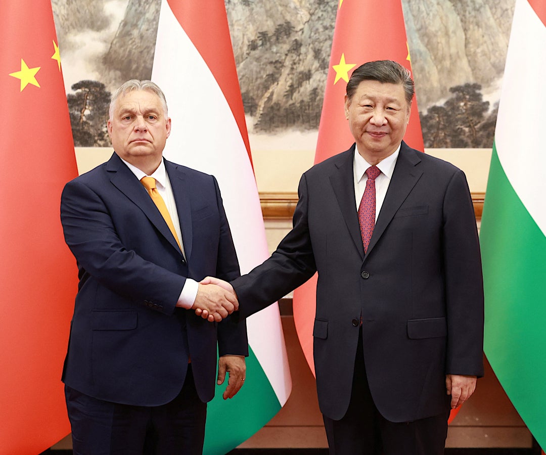 Encuentro de Viktor Orban y Xi Jinping en China