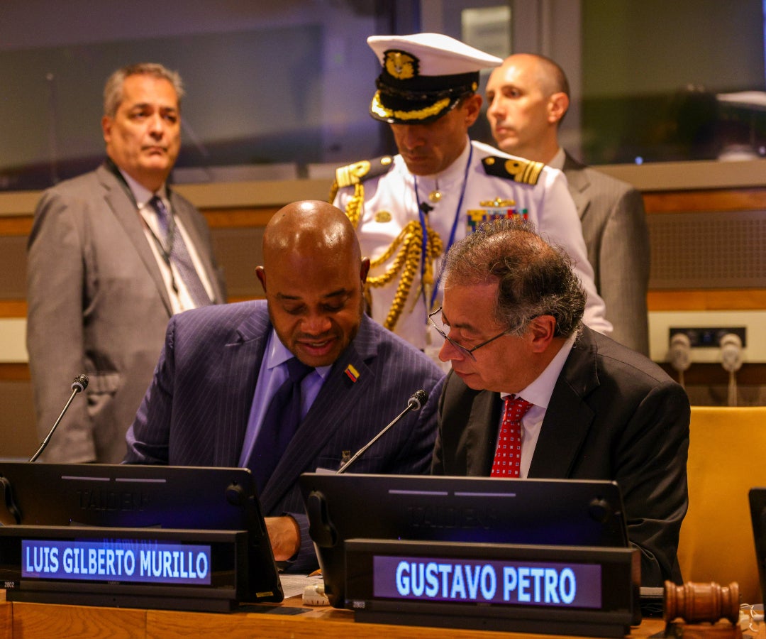 El presidente Gustavo Petro ante el pleno del Consejo de Seguridad de Naciones Unidas