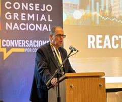 El exministro de Hacienda, Juan Camilo Restrepo, en el conversatorio de reactivación económica de la Andi. El exministro de Hacienda, Juan Camilo Restrepo, en el conversatorio de reactivación económica de la Andi.