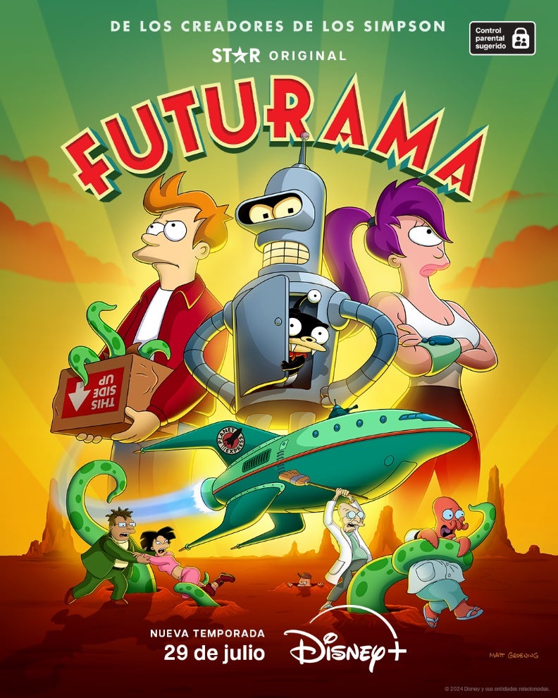 Disney+ presentó el tráiler y el póster de la siguiente temporada de la serie Futurama