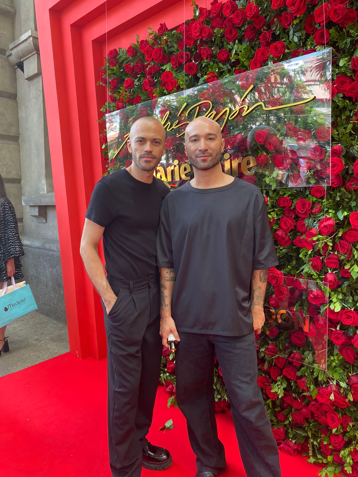 Los diseñadores de moda, Andrés Pajón, y Felipe Cartagena.