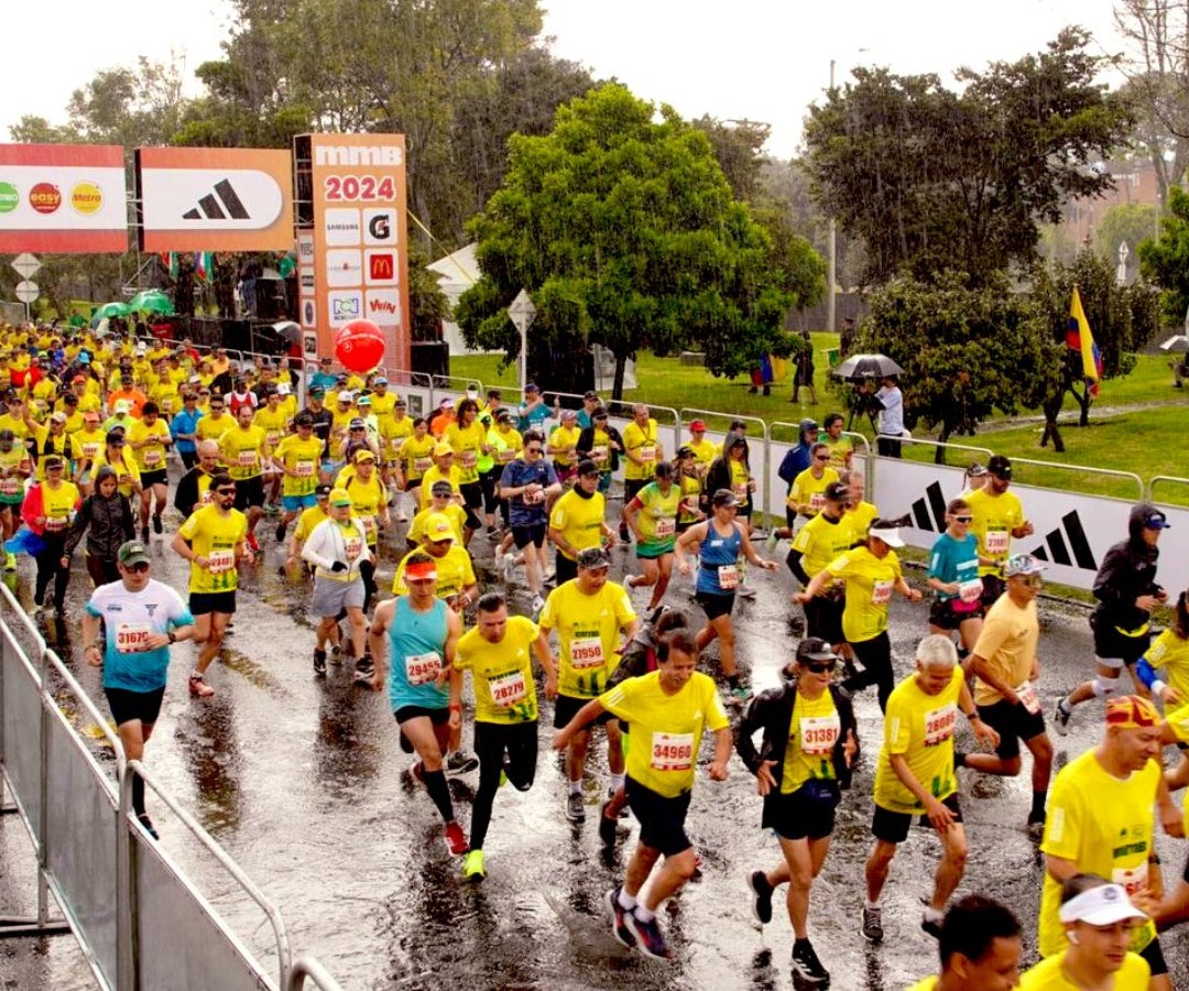 Vista general de la Media Maratón de Bogotá