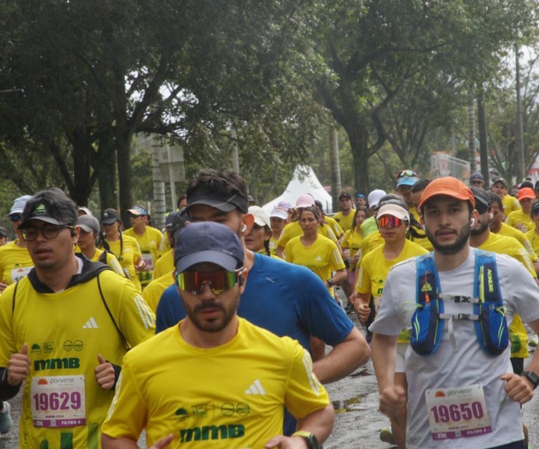 Vista general de la Media Maratón de Bogotá