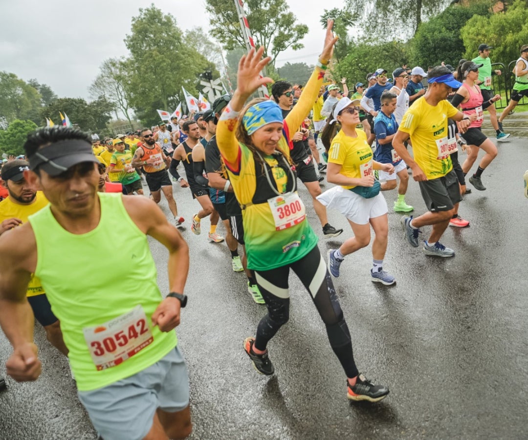 Vista general de la Media Maratón de Bogotá