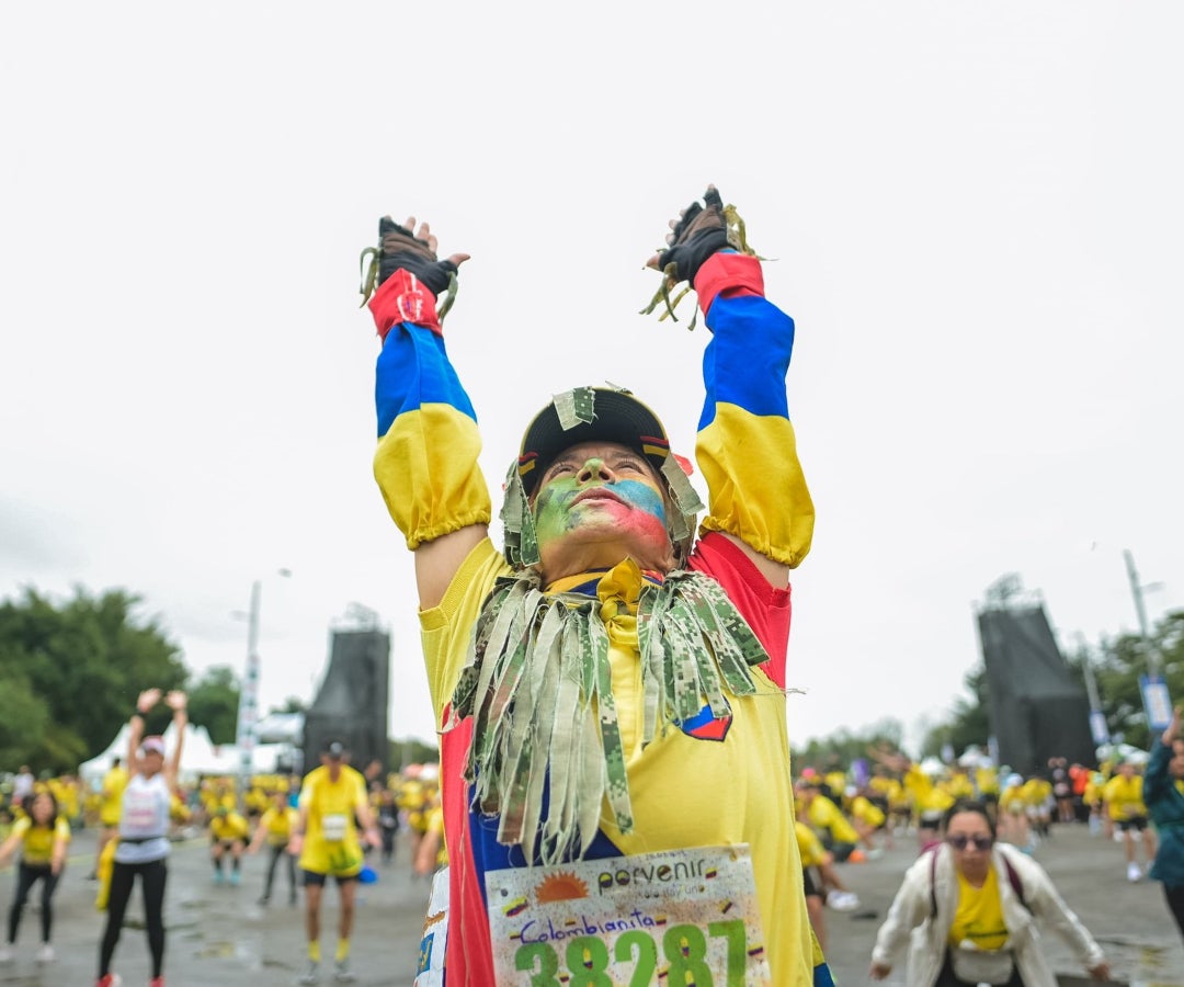 Vista general de la Media Maratón de Bogotá
