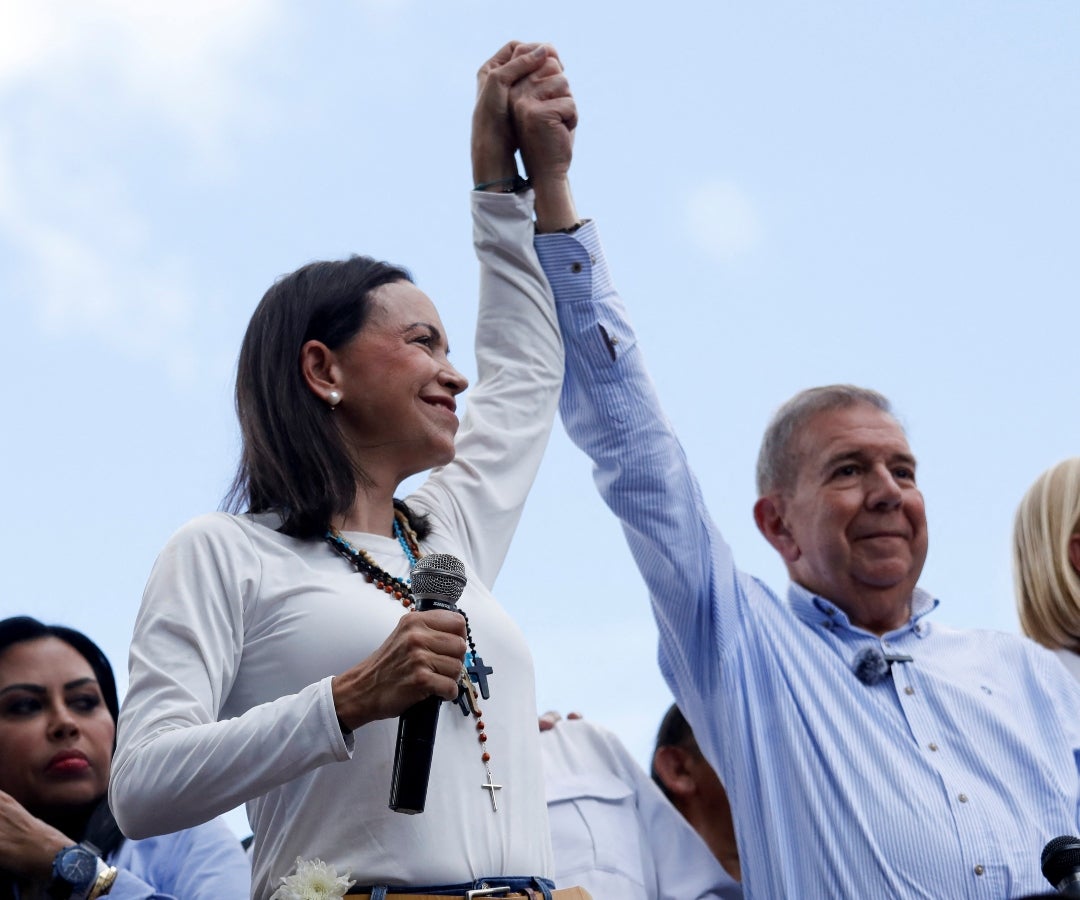 Edmundo González y María Corina Machado, líderes de la oposición venezolana