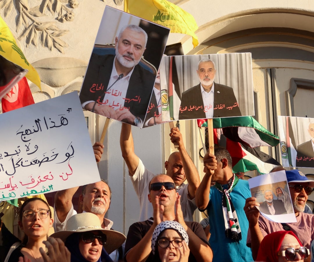 Protestas contra el asesinato del líder de Hamás, Ismail Haniyeh