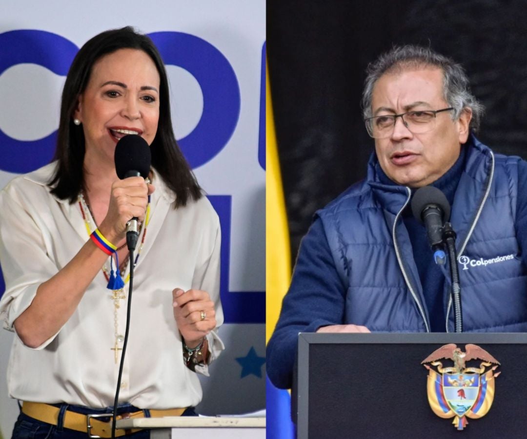 María Corina Machado y Gustavo Petro