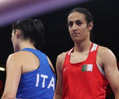 Imane Khelif, boxeadora argelina Imane Khelif, boxeadora argelina