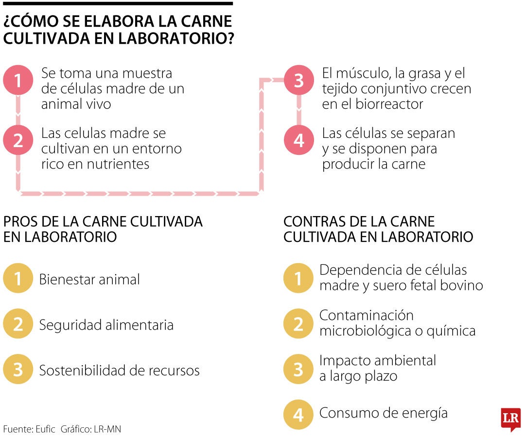 ¿Cómo se elabora la carne cultivada en laboratorio?