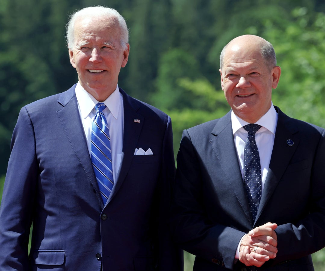 Joe Biden y Olaf Scholz