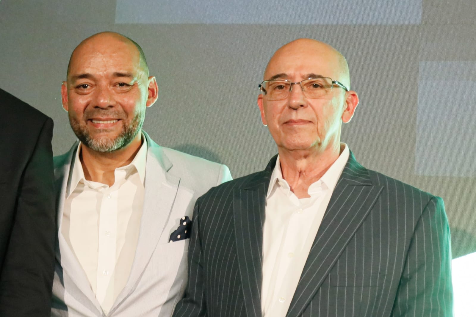 Gabriel Alejandro Mejía, ger. general de Bonanza Brokers, y Eduardo Molina, gerente de Proyecto de Construcción de Cañaveral.