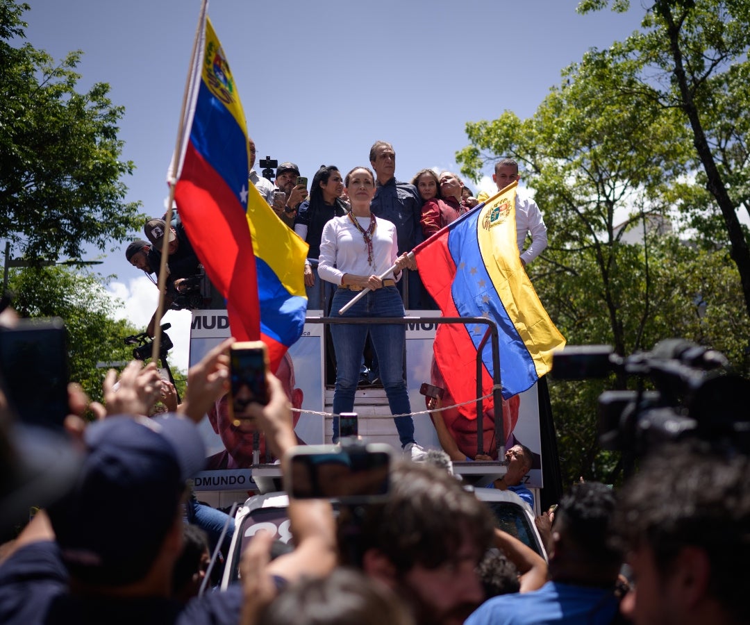 María Corina Machado, líder de la oposición