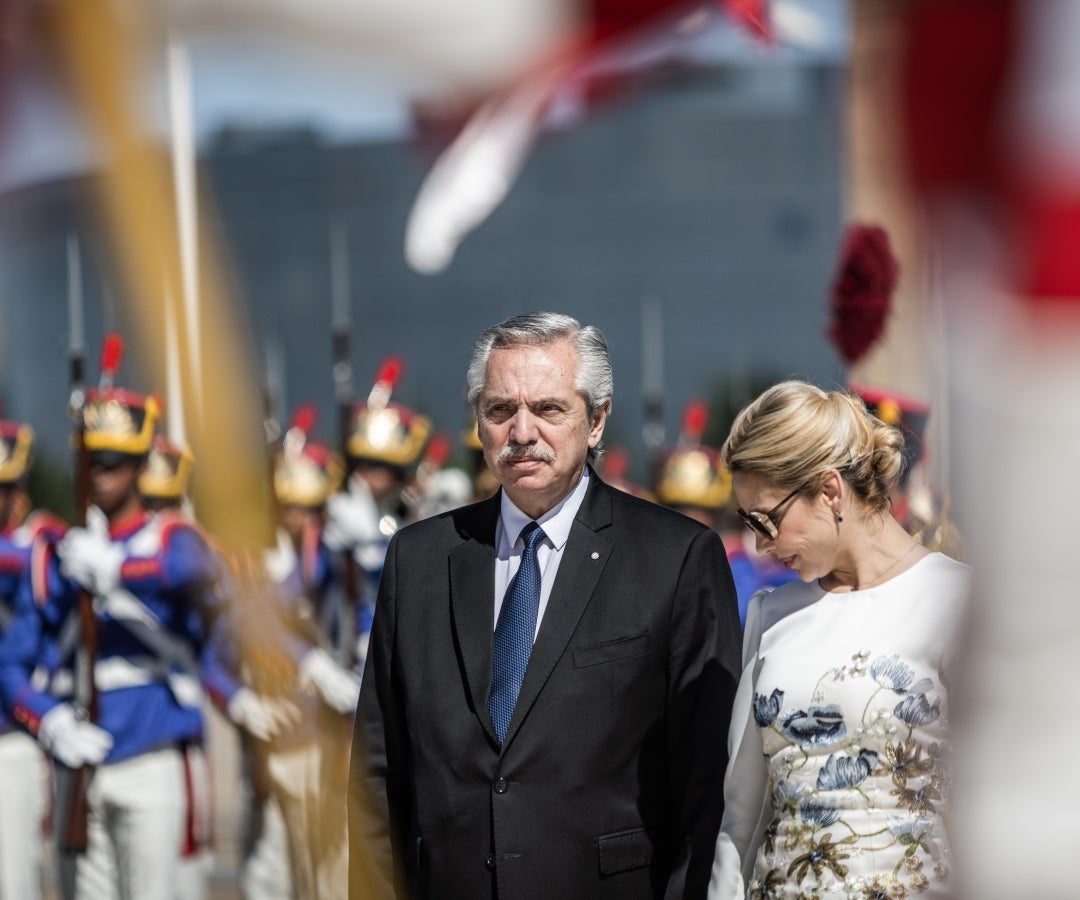 Alberto Fernandez y Fabiola Yañez