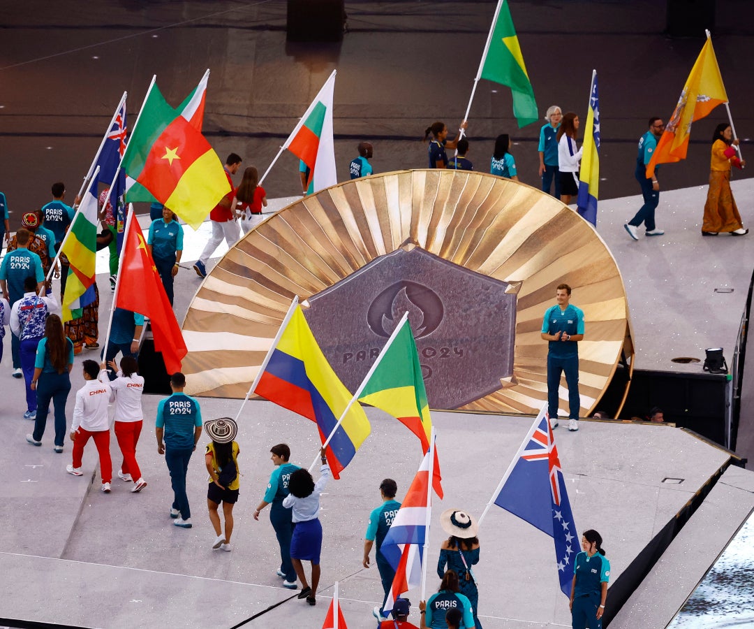 Entrada de las delegaciones