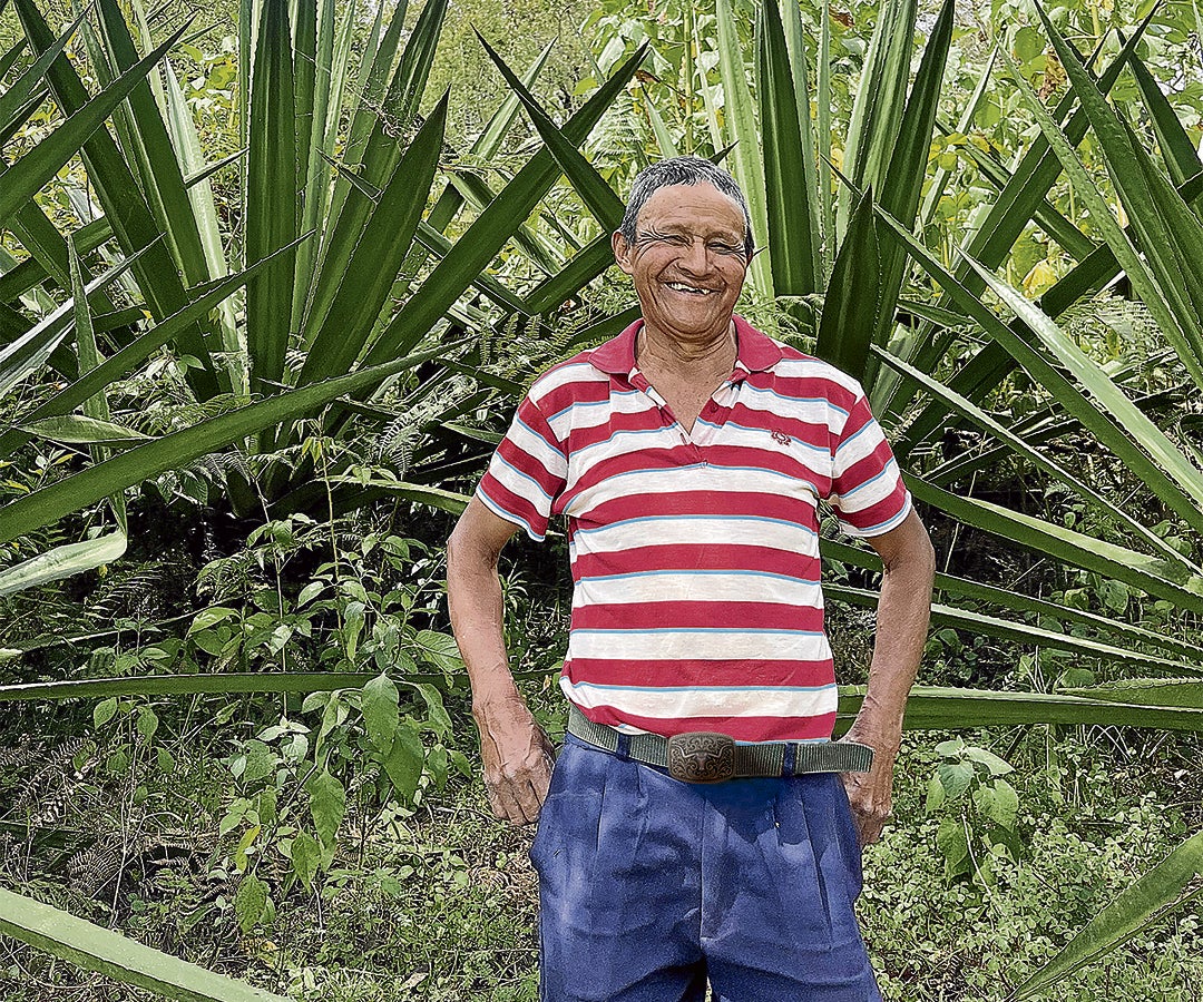 Isidro Paja, agricultor de fique