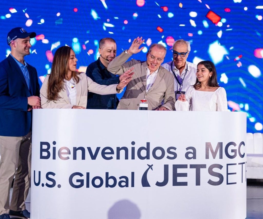 BVC listó U.S. Global Jets ETF, un valor administrado por U.S. Global Investors en MGC