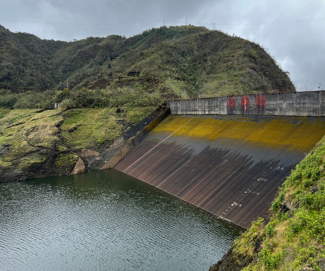 Aspecto del embalse de Chuza en septiembre de 2024