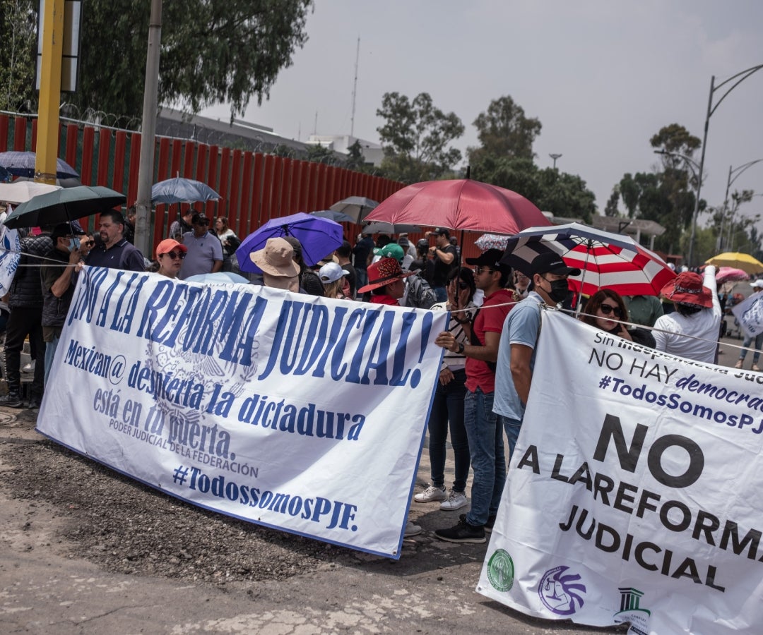 Protestas por reforma al sistema judicial en México