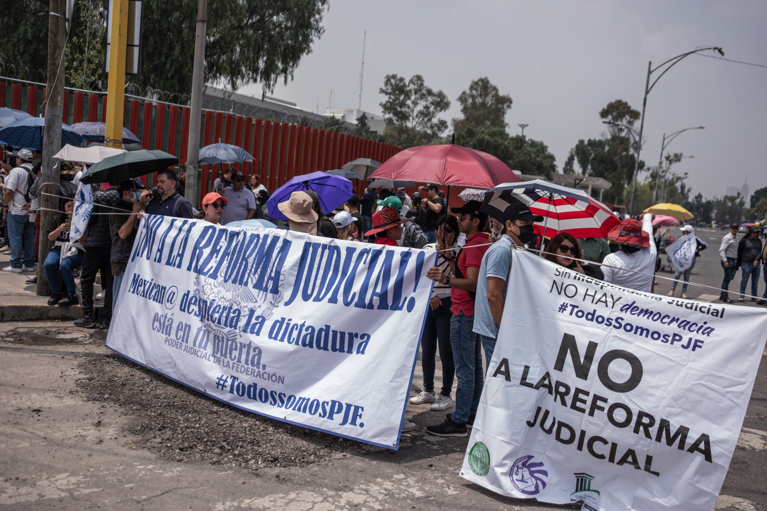Protestas por reforma al sistema judicial en México