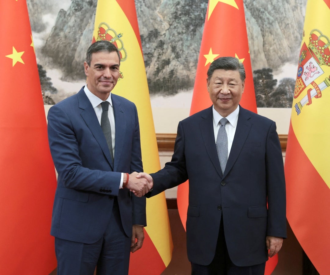 El Presidente chino Xi Jinping y el Presidente del Gobierno español Pedro Sánchez