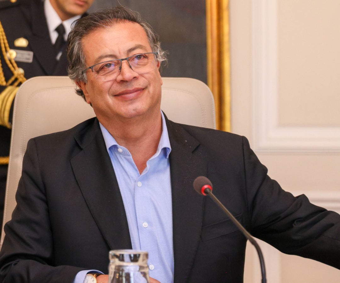 El presidente Gustavo Petro en una reunión del Consejo Económico