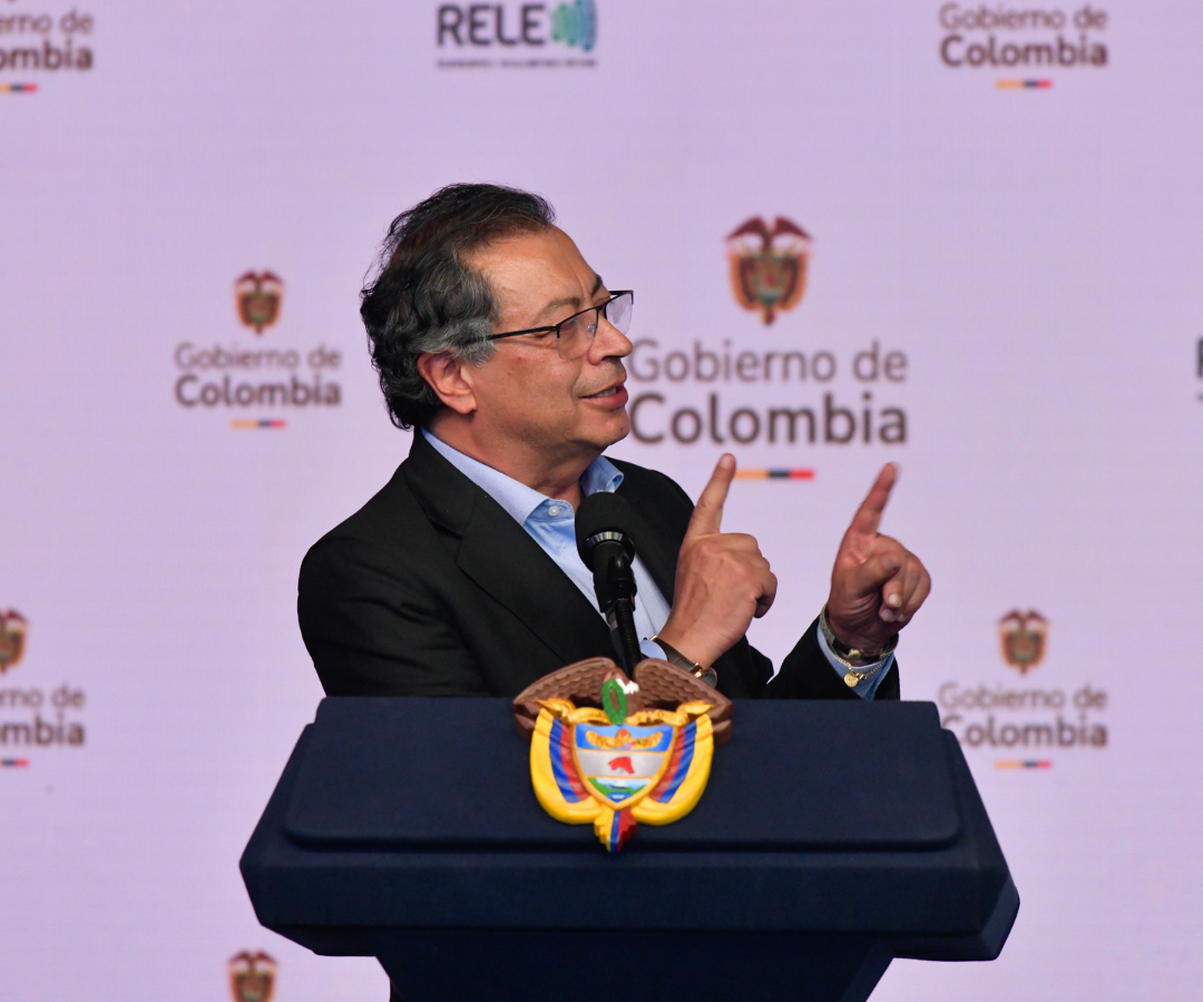 El presidente Gustavo Petro