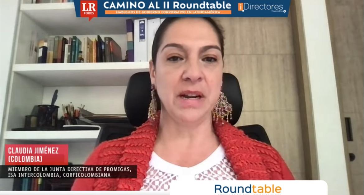 Claudia Jiménez, miembro de la Junta Directiva de Promigas, ISA Intercolombia y Corficolombiana.