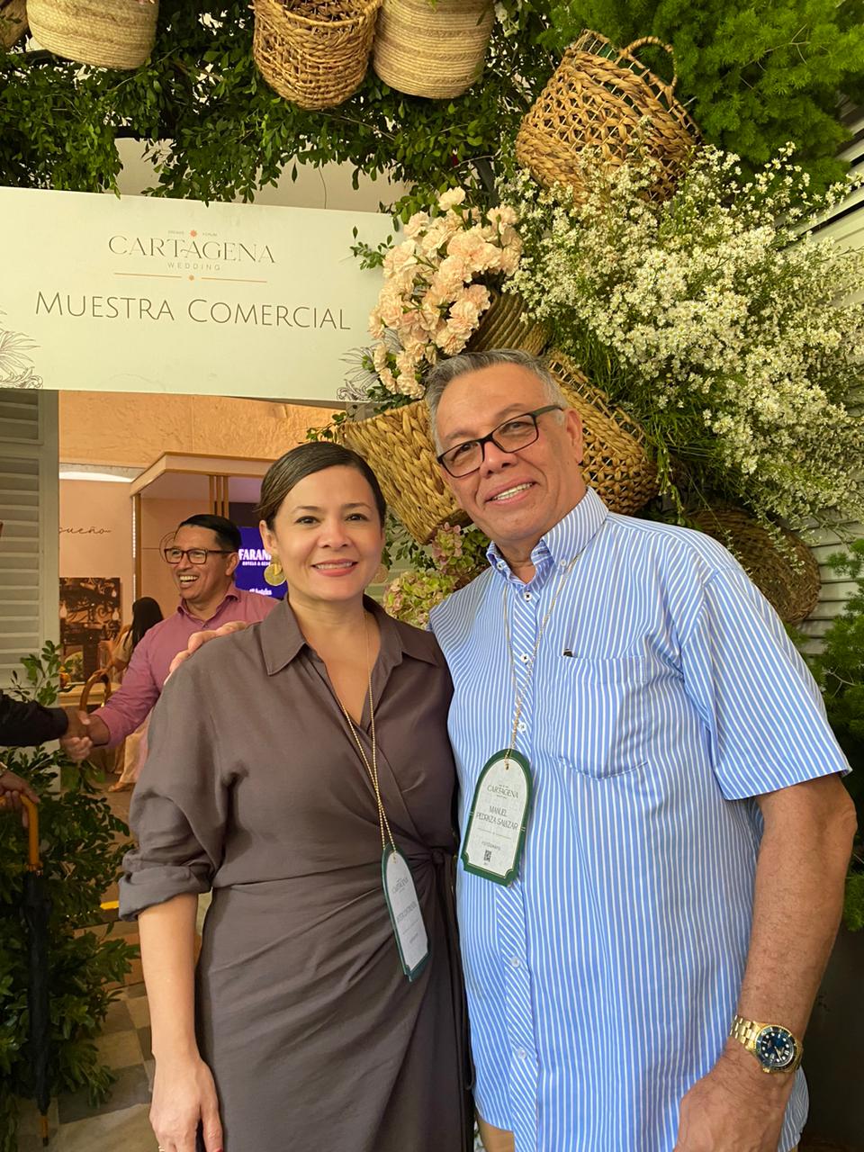 Aurora Ochoa, dir. de ventas del InterContinental, y Manuel Pedraza, CEO de Pedraza Producciones