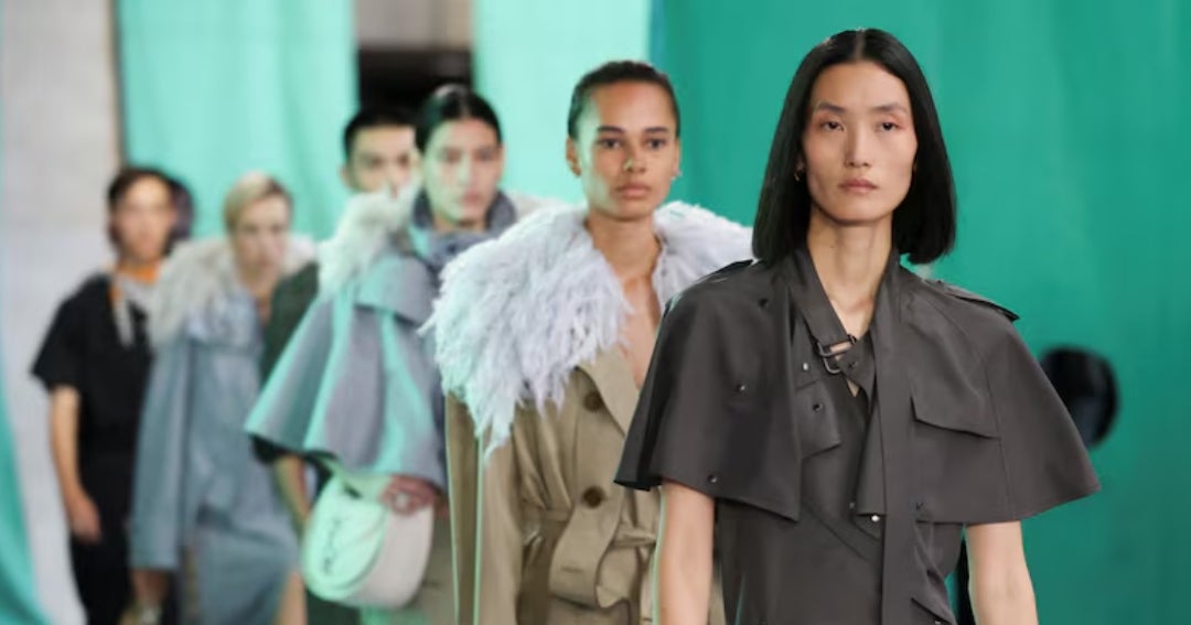 Burberry presented pastel-hued styles during London Fashion Week