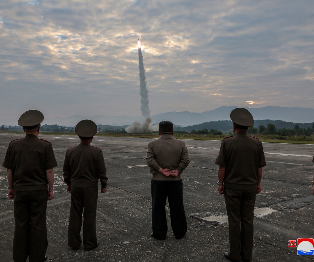 Prueba de misiles en Corea del Norte